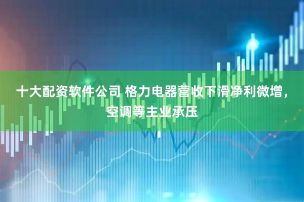 十大配资软件公司 格力电器营收下滑净利微增，空调等主业承压