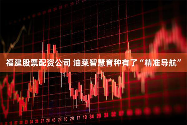 福建股票配资公司 油菜智慧育种有了“精准导航”